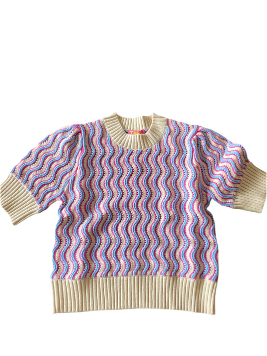 Cotton Candy Short Sleeve Sweater