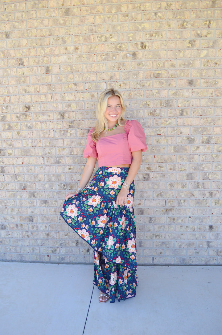 Wild Rose Maxi Skirt