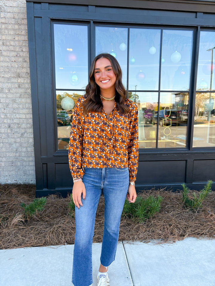 Elastic Neck Peasant Top