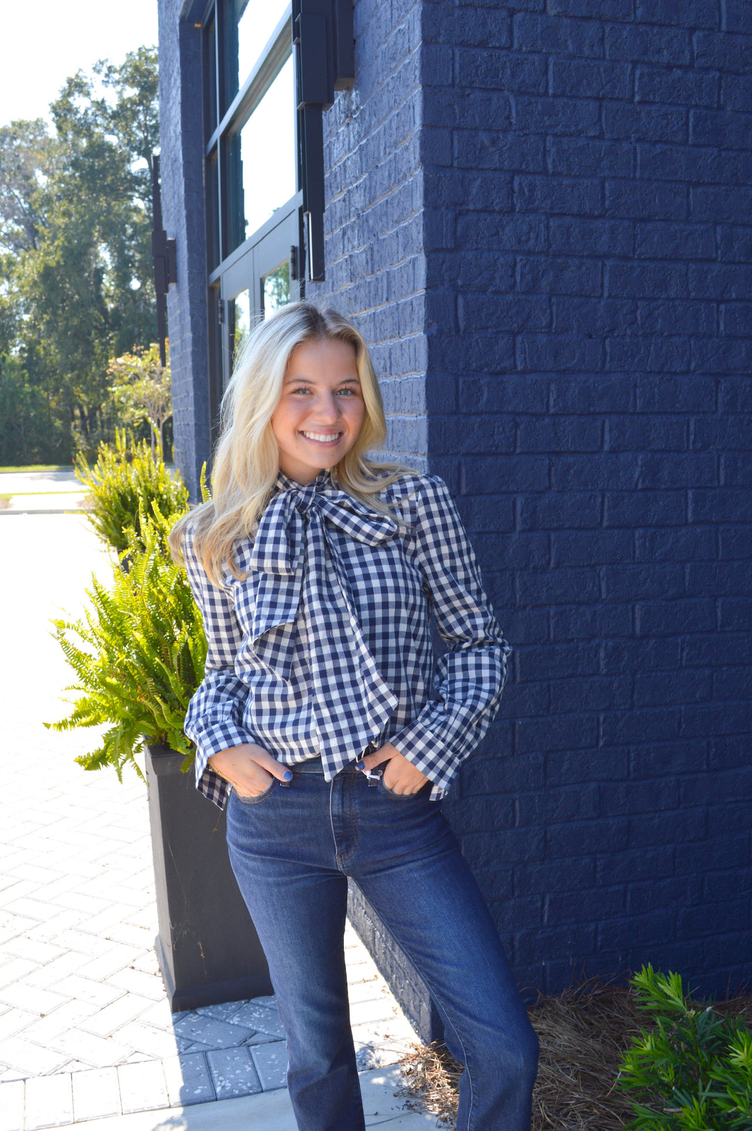 The Parker Check Blouse