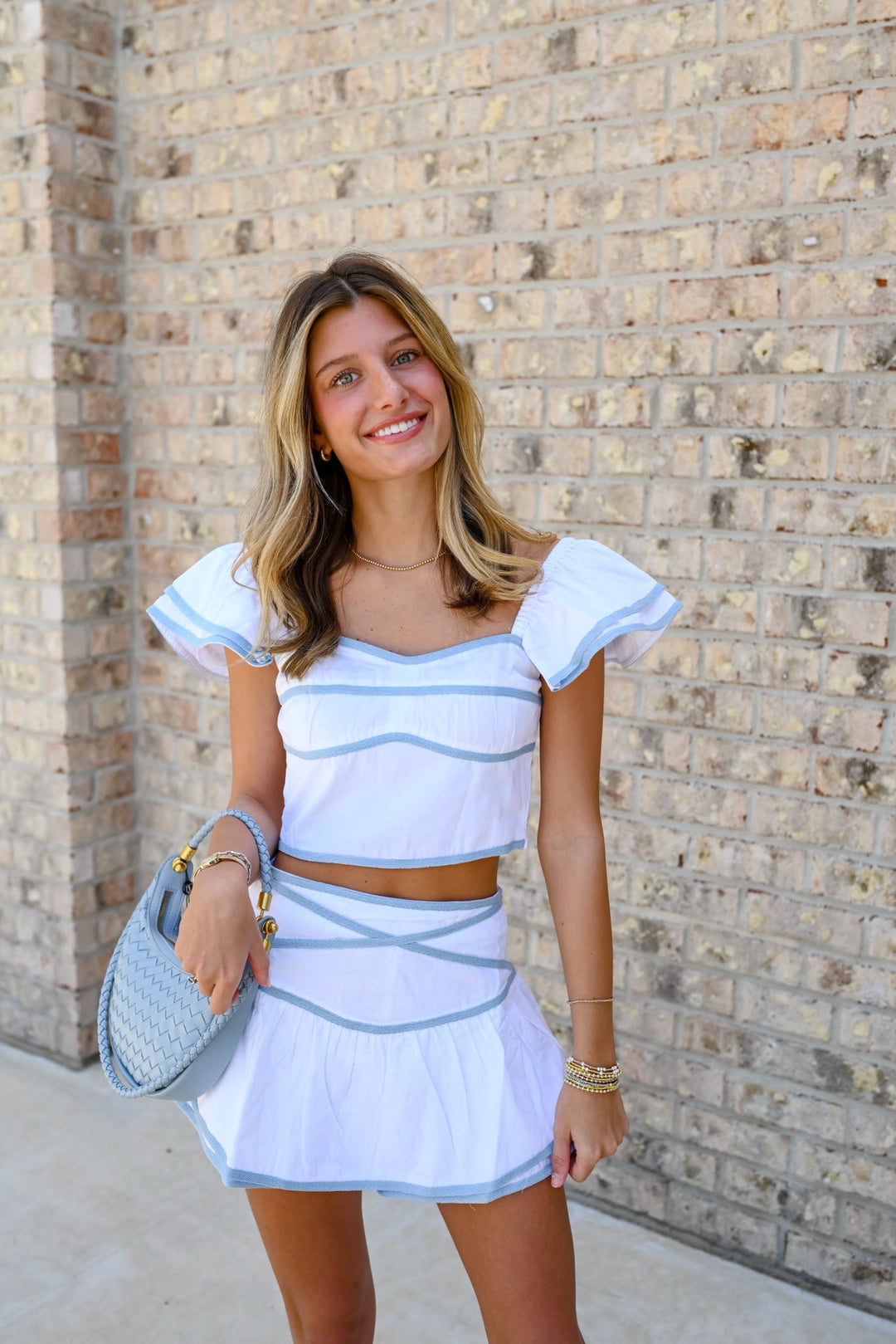 Amalfi Trim Skirt Set