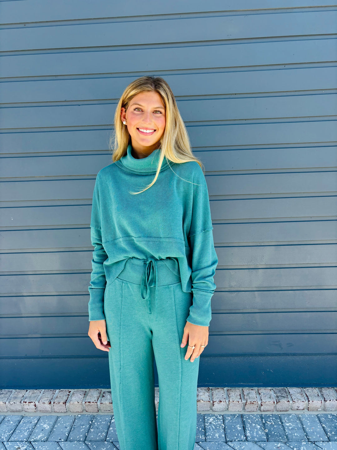 Terry Turtleneck Lounge Set