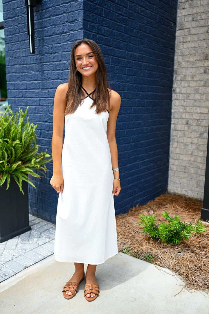 Grace Halterneck Midi Dress