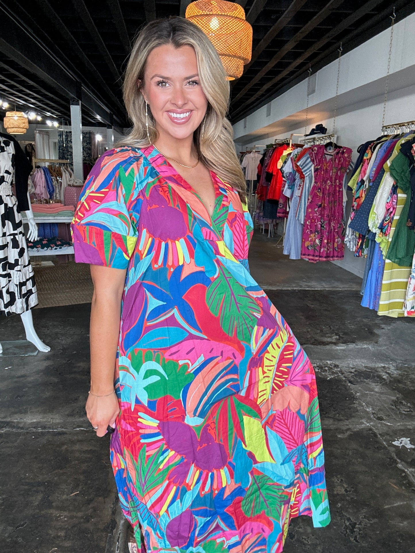 Birds Of Paradise Maxi Dress