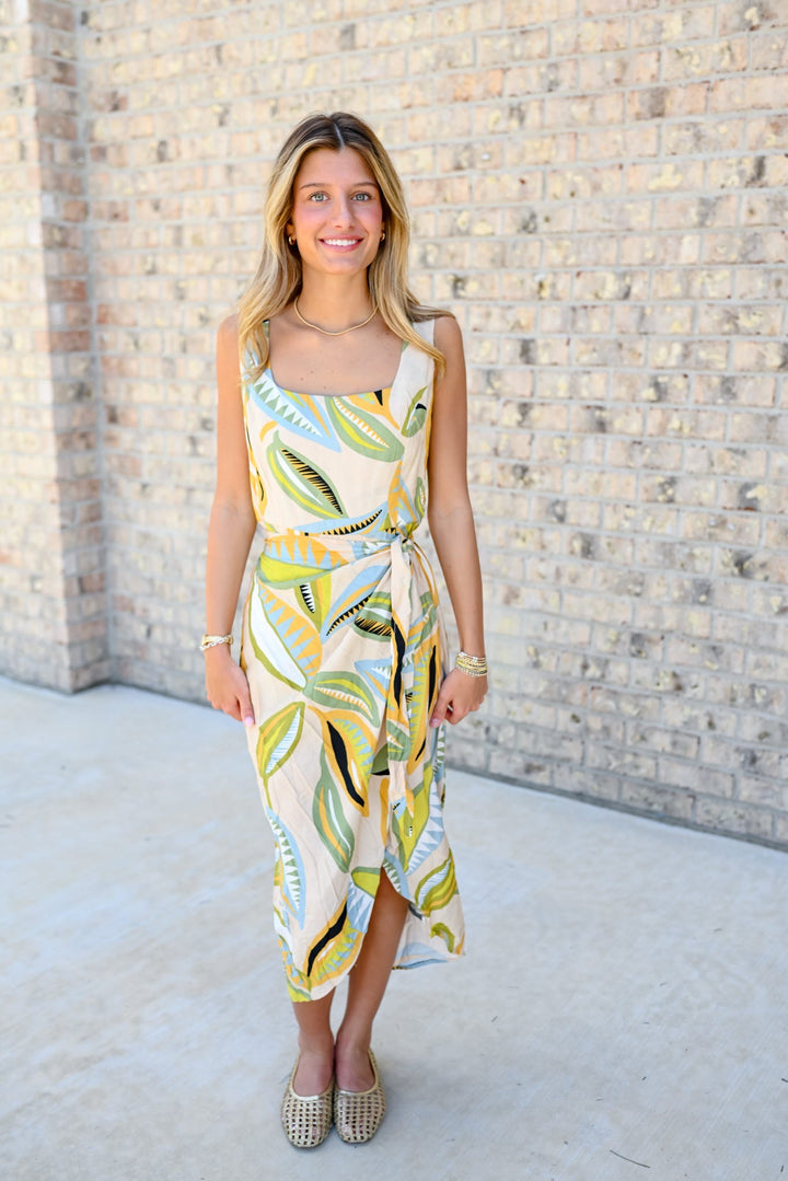 Palm Wrap Dress