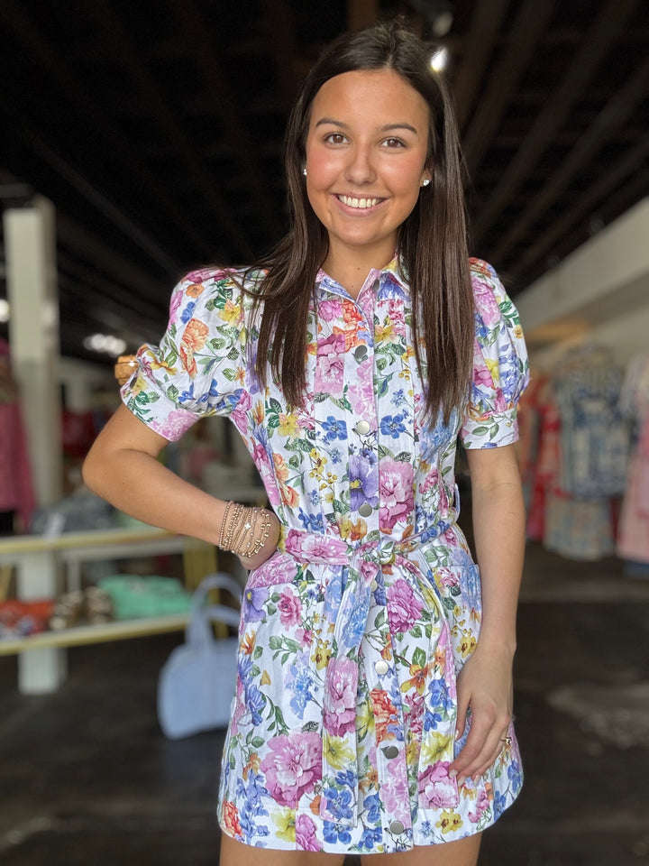 White Floral Dress