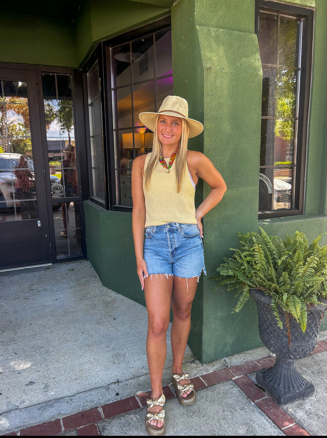 Lemon Sweater Tank