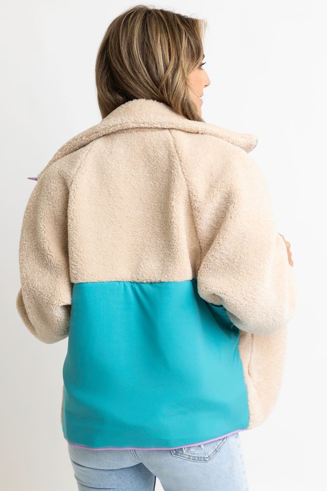 Retro Fleece Zip-Up Jacket