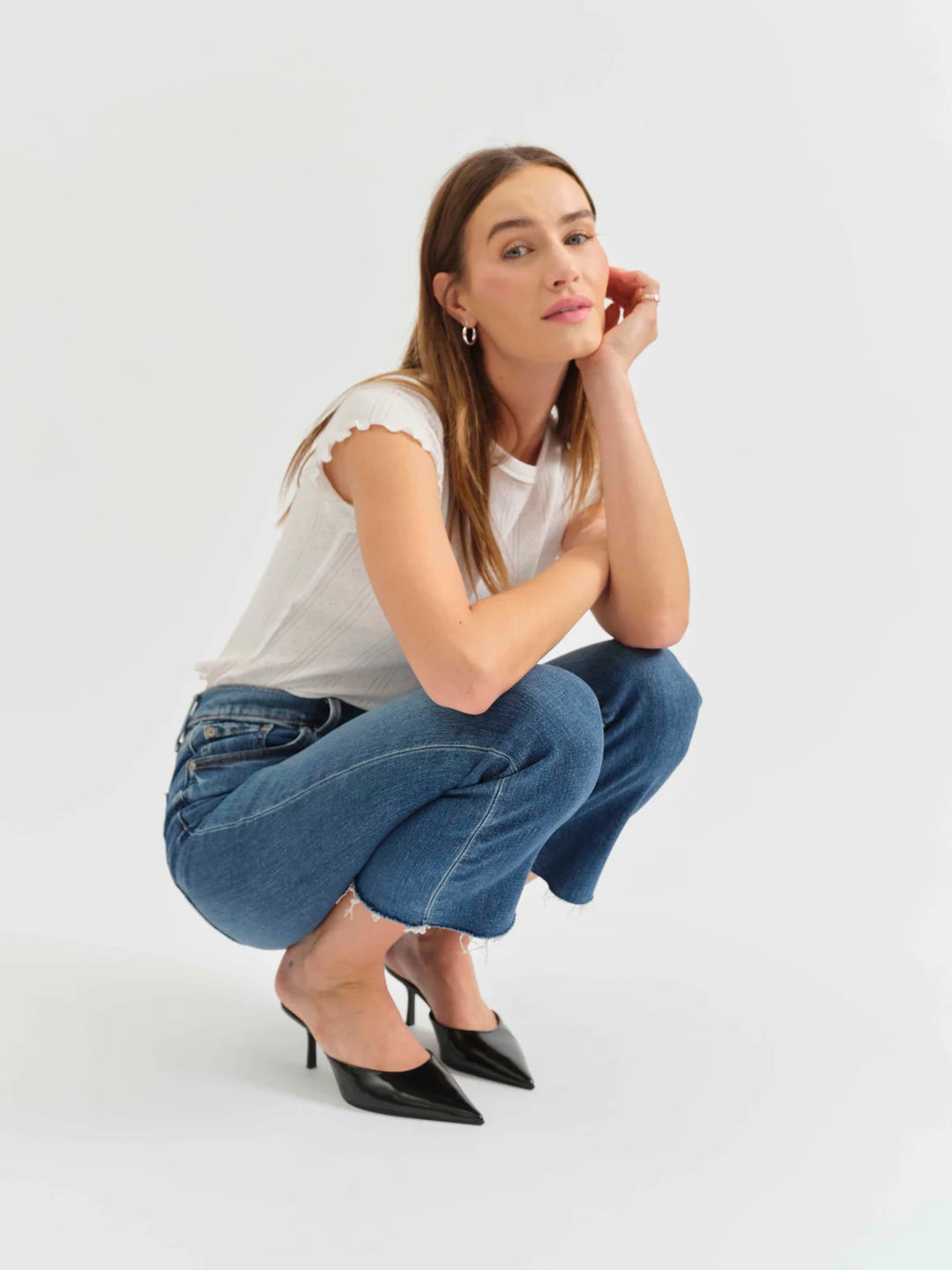 Shy Girl Crop Flare in Influencer