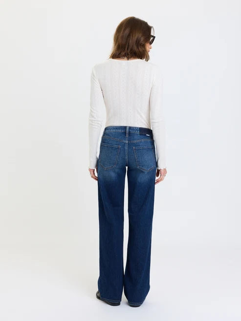 Keeper Low Rise Straight Jeans in Dark Authentic - Daze Denim