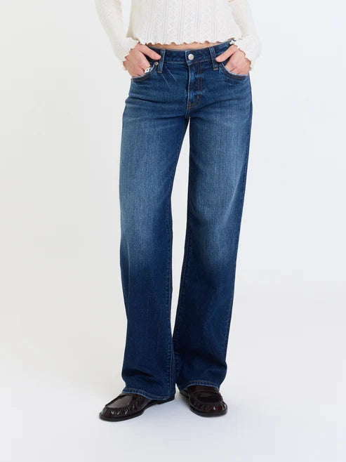 Keeper Low Rise Straight Jeans in Dark Authentic - Daze Denim