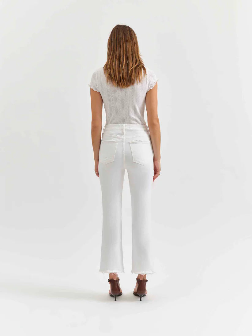 Shy Girl High Rise Crop Flare in Lamb Vintage - Daze Denim
