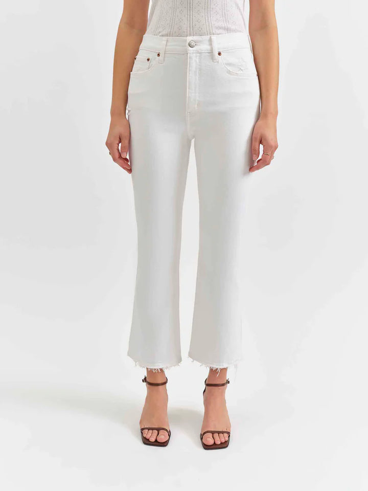Shy Girl High Rise Crop Flare in Lamb Vintage - Daze Denim