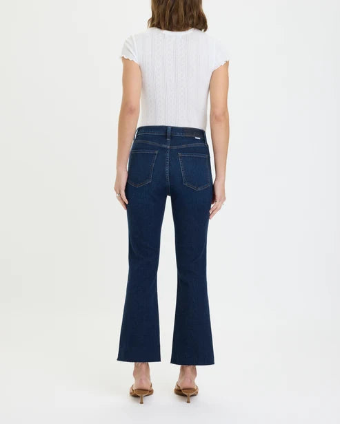 Shy Girl High Rise Crop Flare Jeans in Serene - Daze Denim