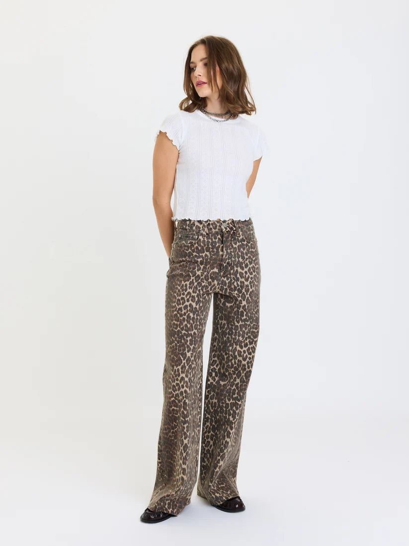 Far Out High Rise Wide in Cool Cat - DAZE DENIM