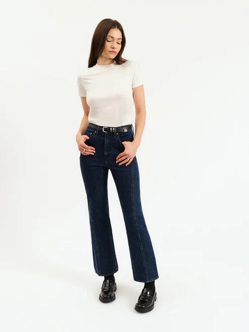 Soho High Rise Ankle Flare in Flip Side - Daze Denim