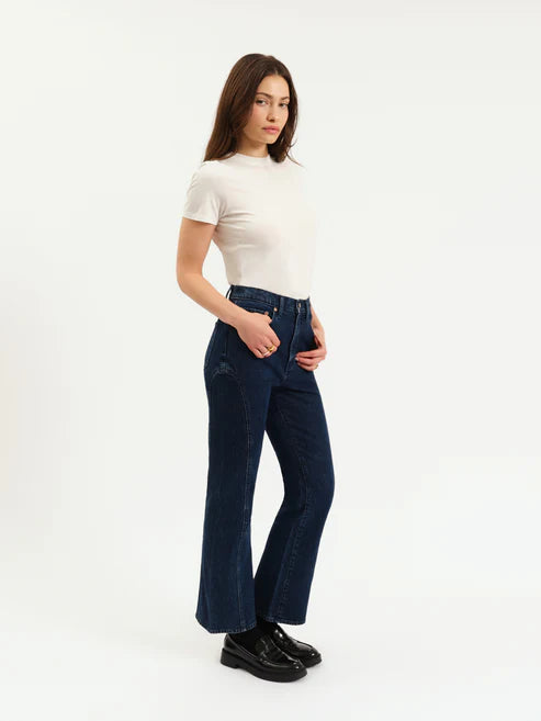 Soho High Rise Ankle Flare in Flip Side - Daze Denim