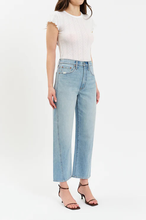 Westward High Rise Barrel Jeans in Pulse - Daze Denim