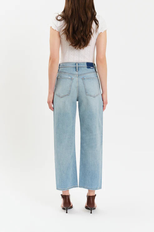 Westward High Rise Barrel Jeans in Pulse - Daze Denim