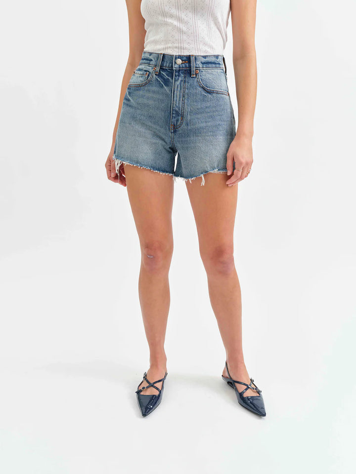 The Knockout High Rise Short in Thrill Vintage