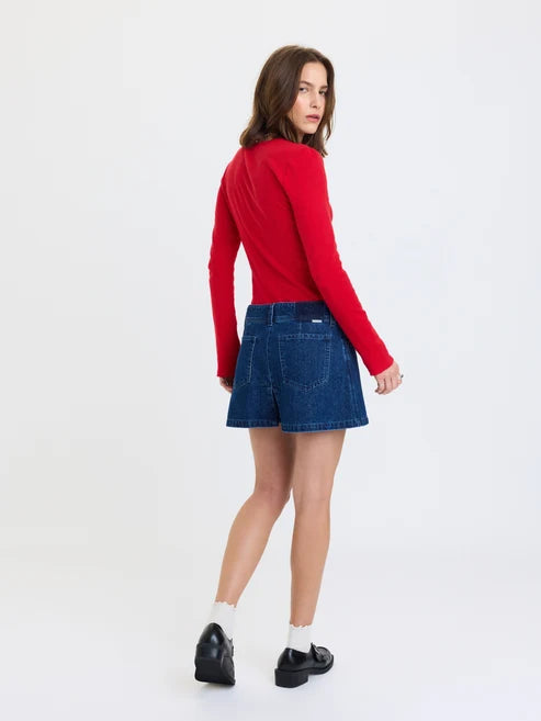 High Tide Pleated Skirt in Rush - Daze Denim