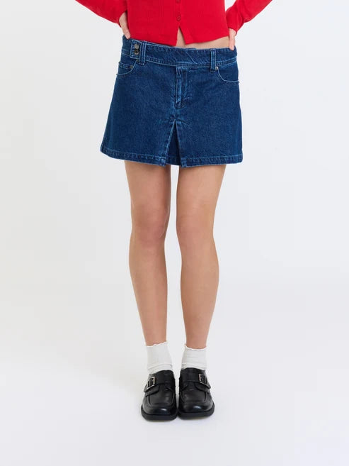 High Tide Pleated Skirt in Rush - Daze Denim