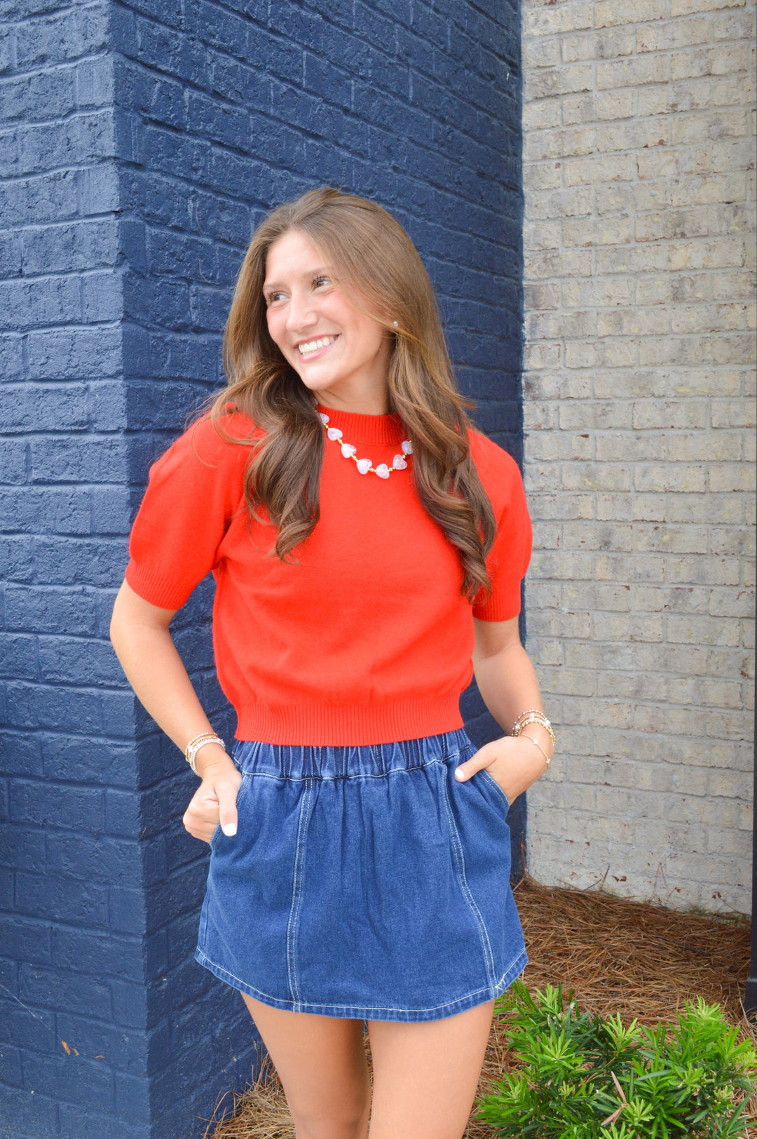 Denim Stretch Skort