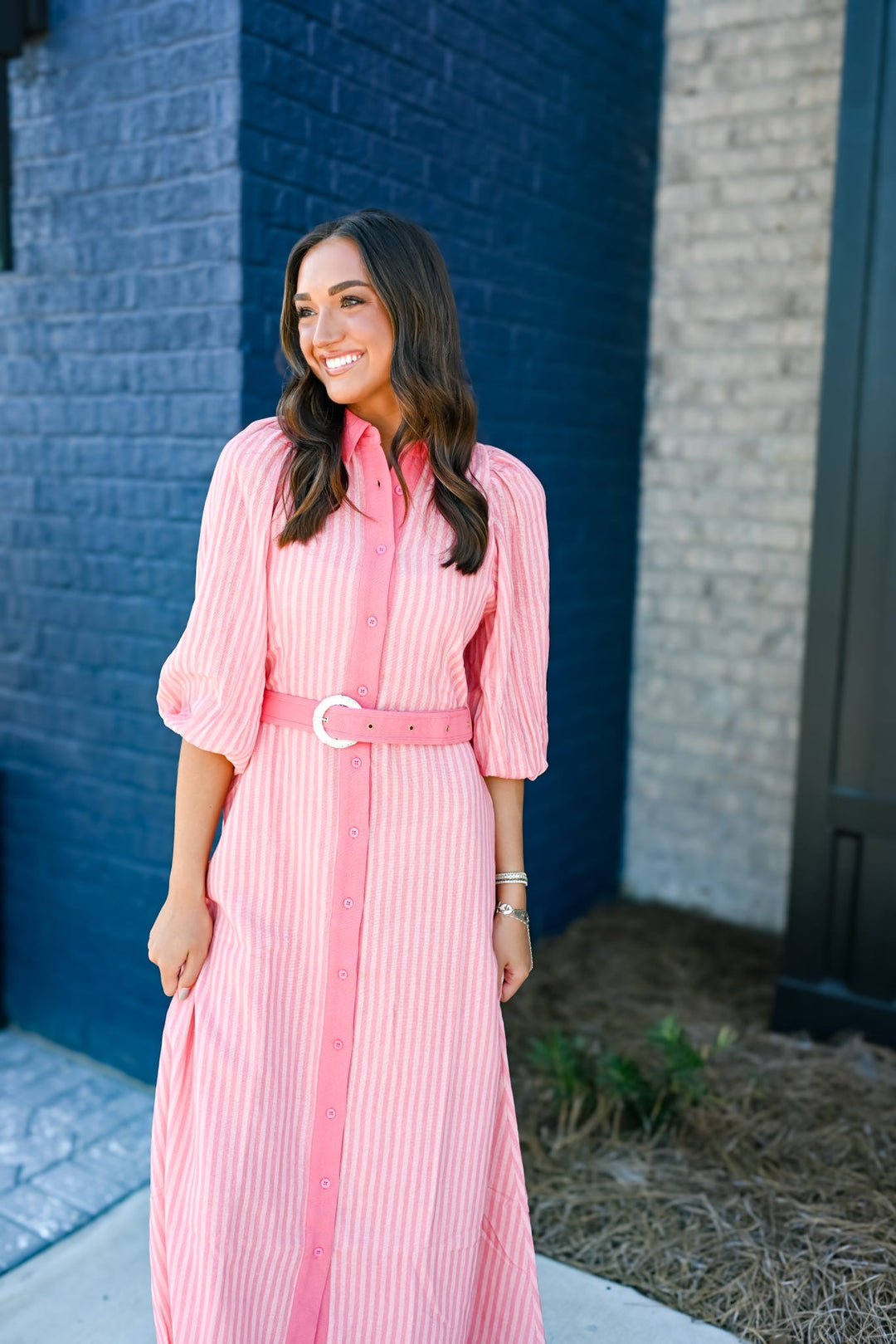 Pink Stripe Lyla Maxi Dress