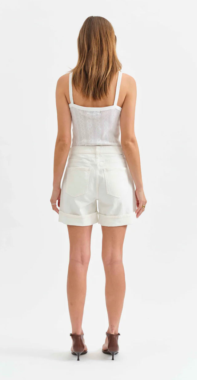 Easy Rider Short in Swan Vintage - Daze Denim