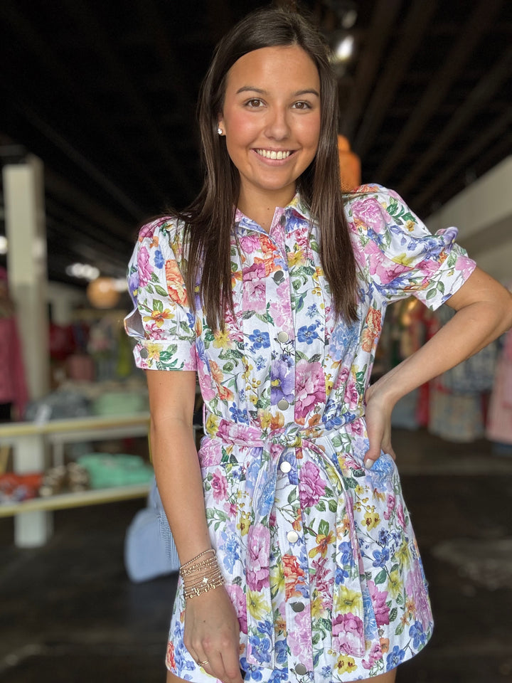 White Floral Dress