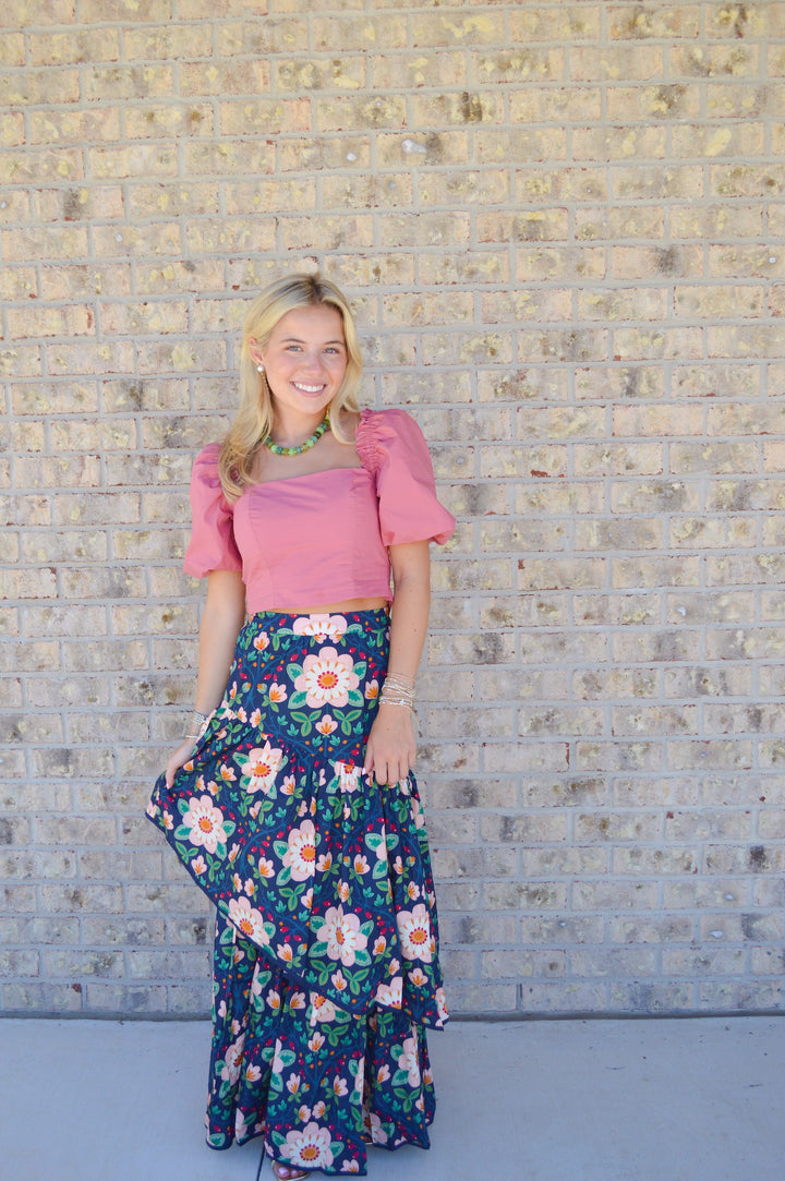 Wild Rose Maxi Skirt