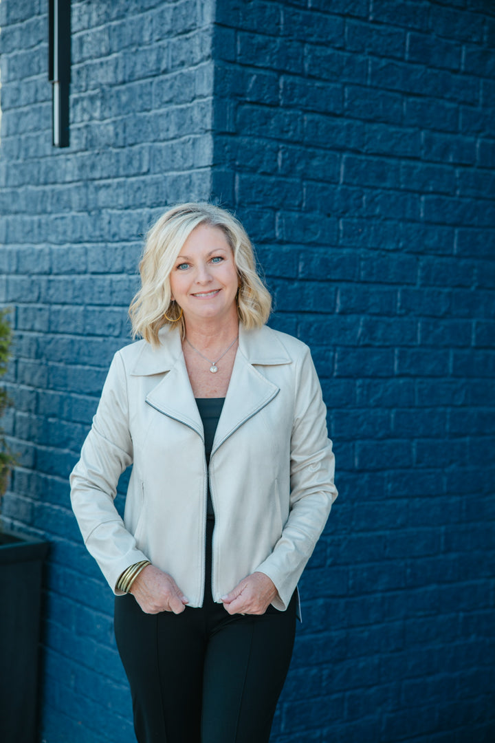 Moonstone Faux Fur Jacket - Joseph Ribkoff