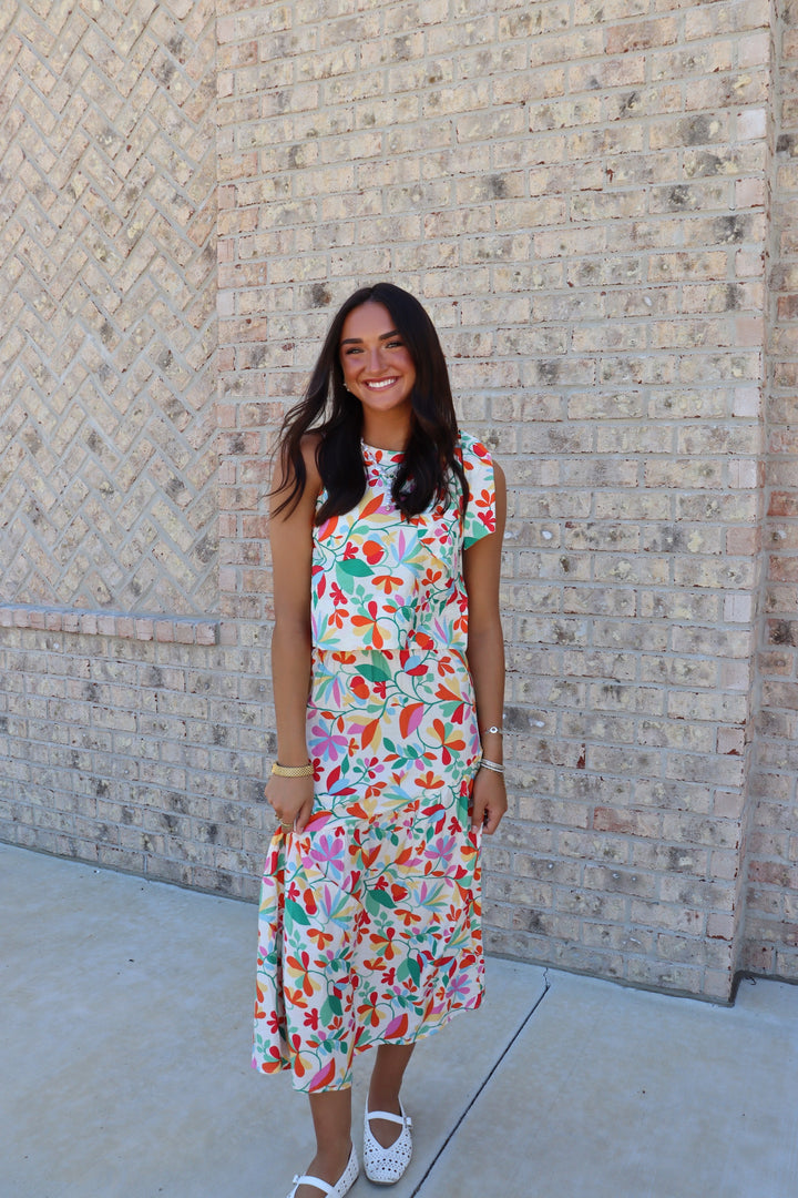 Lotto Print Sleeveless Top