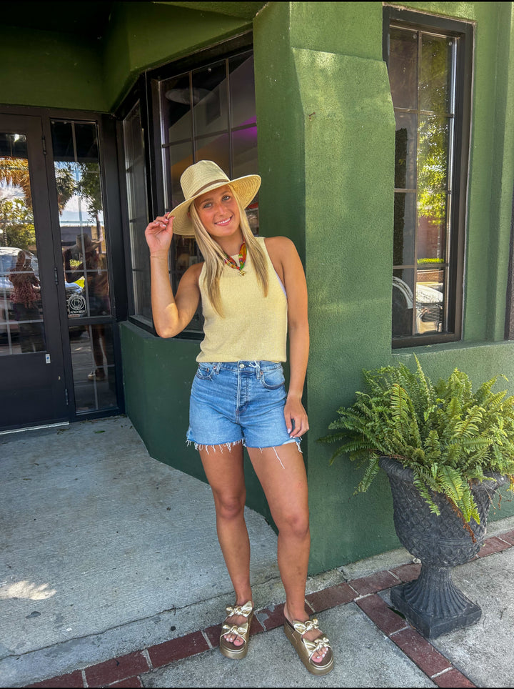 Lemon Sweater Tank