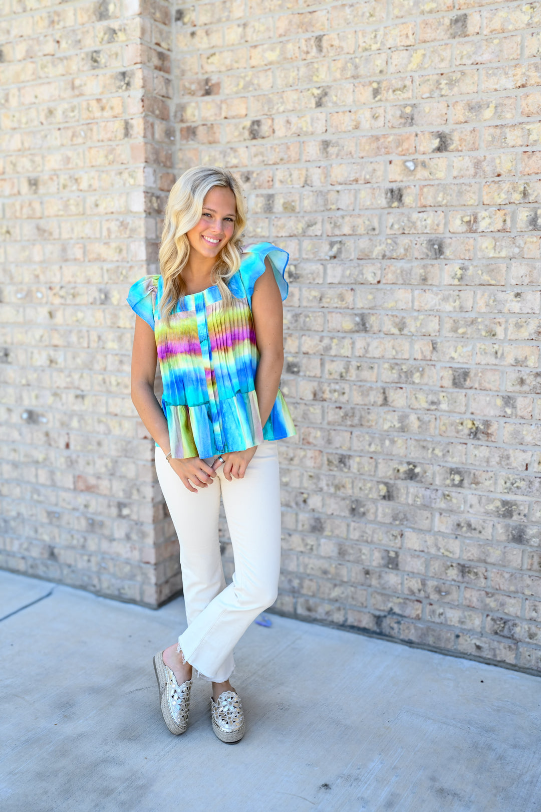 Sunset Stripe Zoe Top