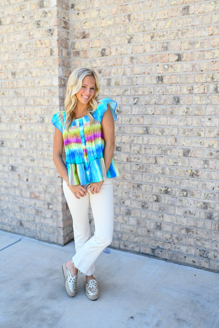 Sunset Stripe Zoe Top