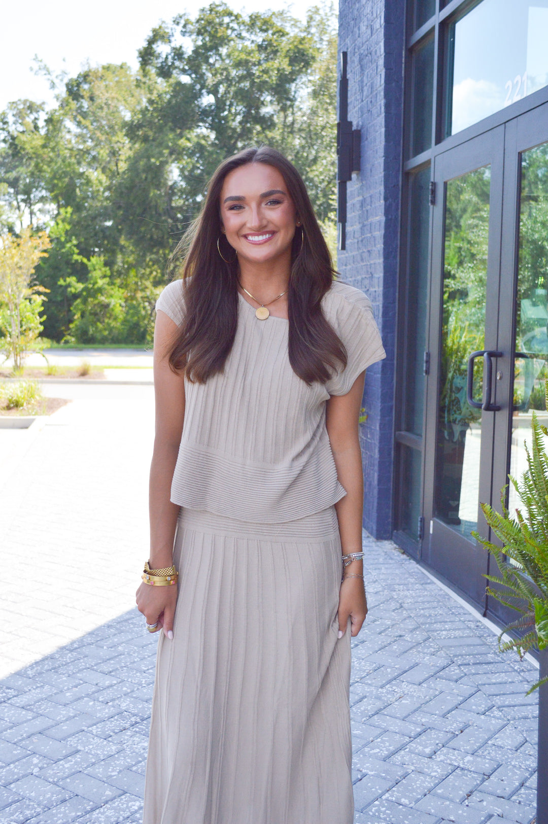 Cap Sleeved Ribbed Dress