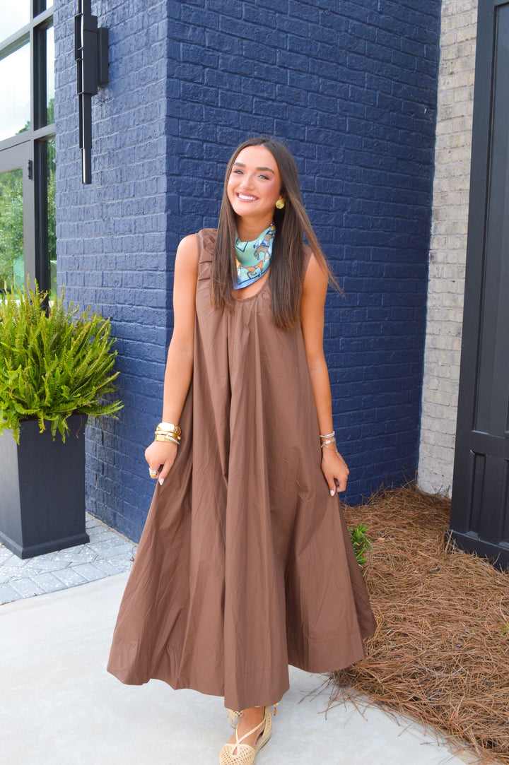 Chocolate Scoop Maxi Dress