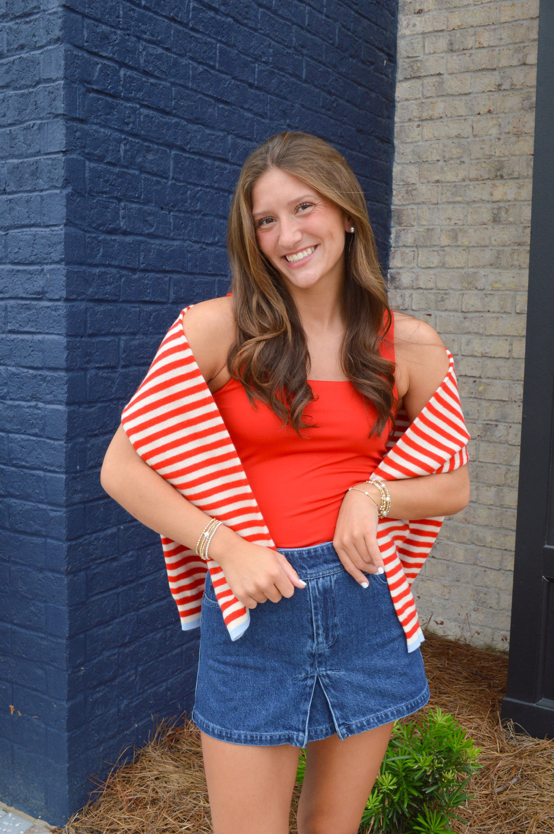 Solid Square Neck Tank Bodysuit
