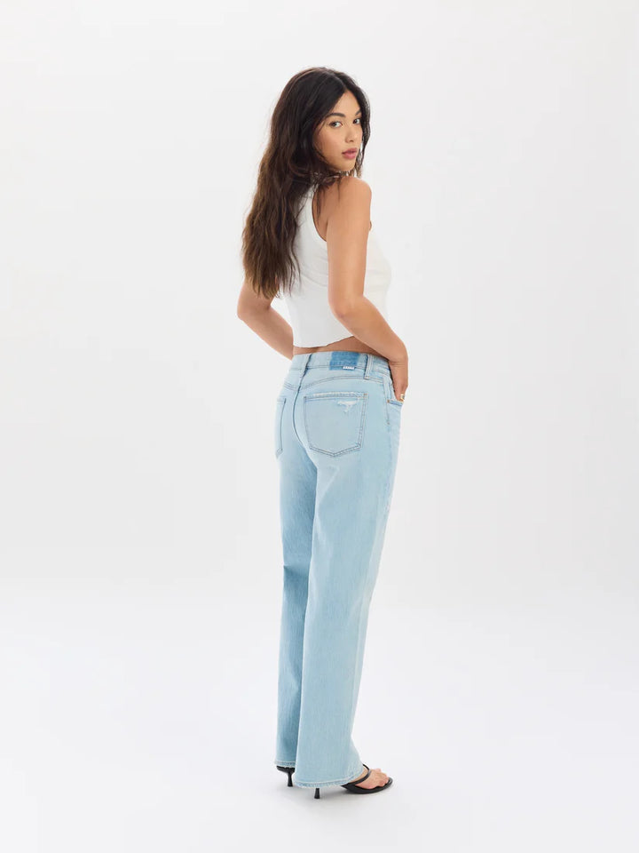 Keeper Low Rise Straight Jeans in All Out - Daze Denim