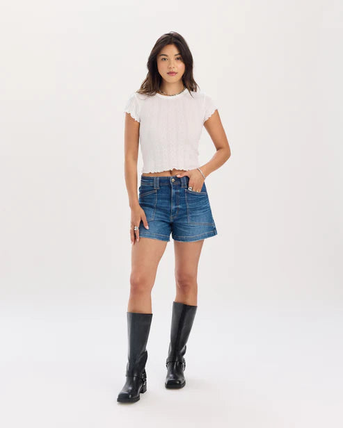 Valley Girl High Rise Shorts in Manhattan - Daze Denim