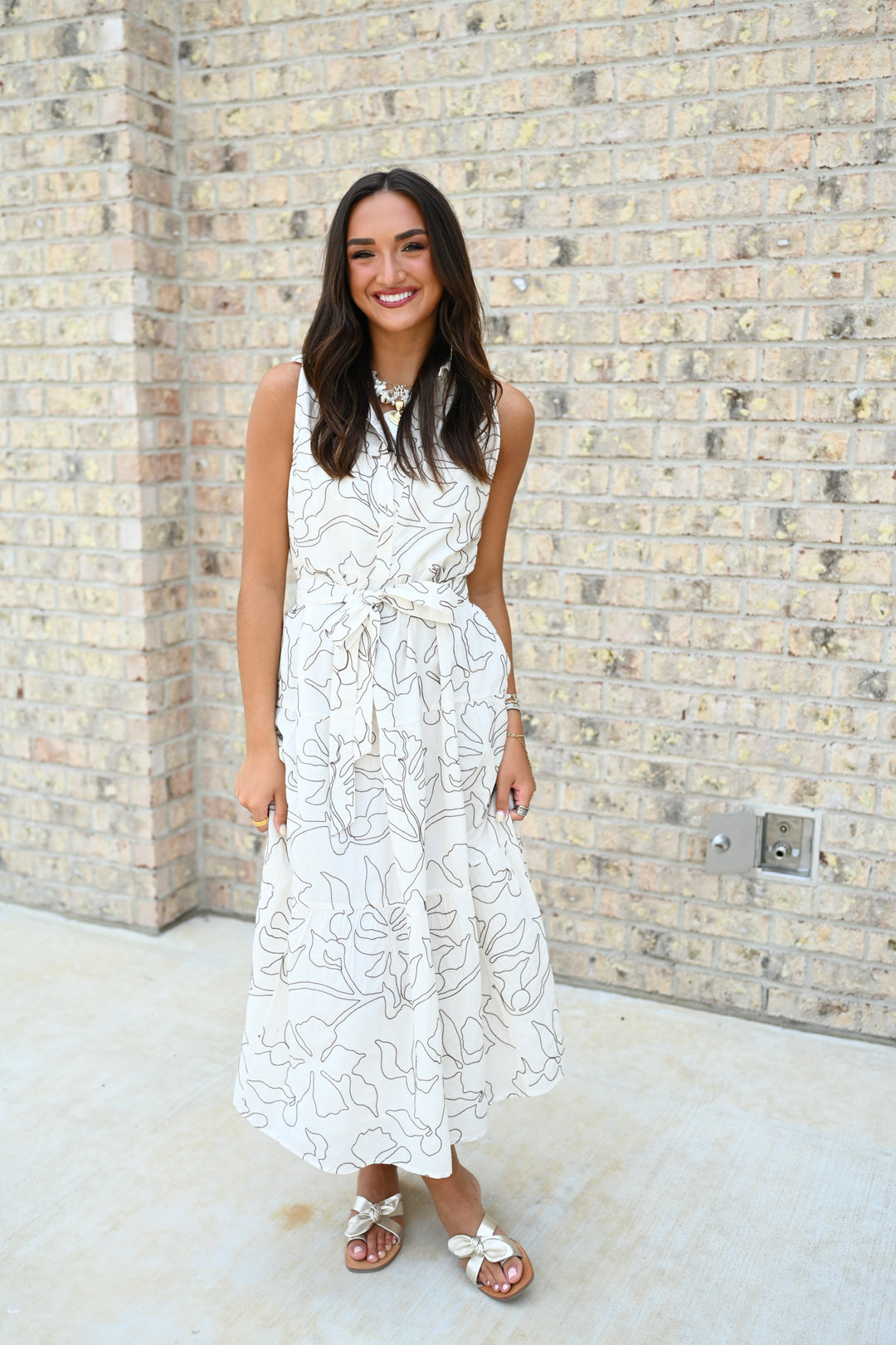 Emeline Maxi Dress in Coconut