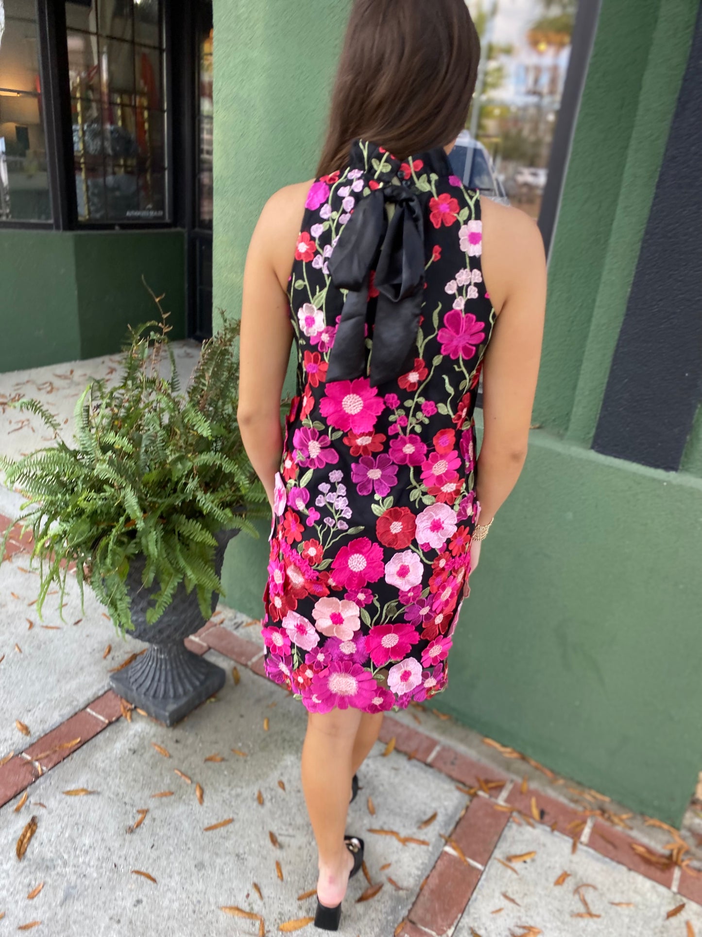 Floral Fuchsia Dress