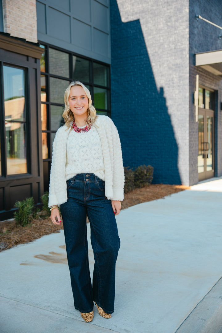 Crochet Fuzzy Shell Top