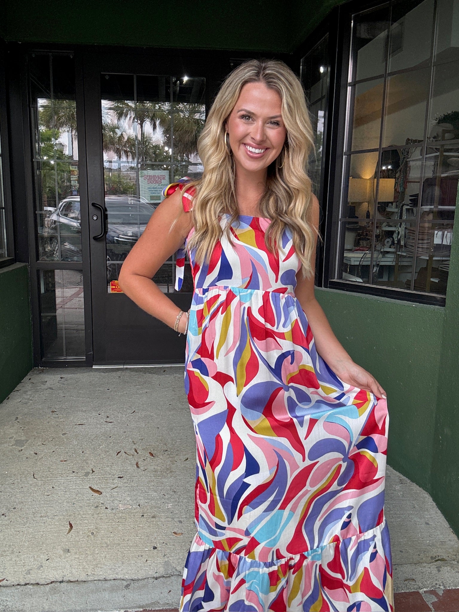 Abstract Swirl Maxi