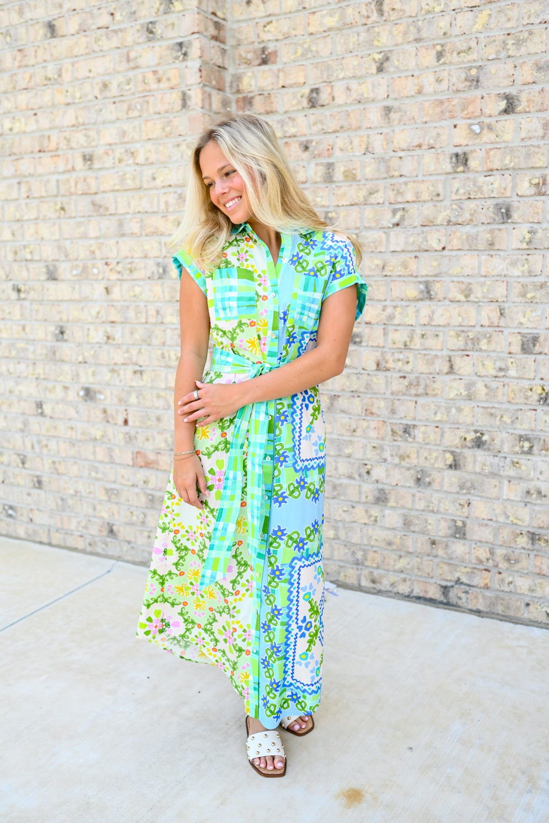Floral Folk Dress