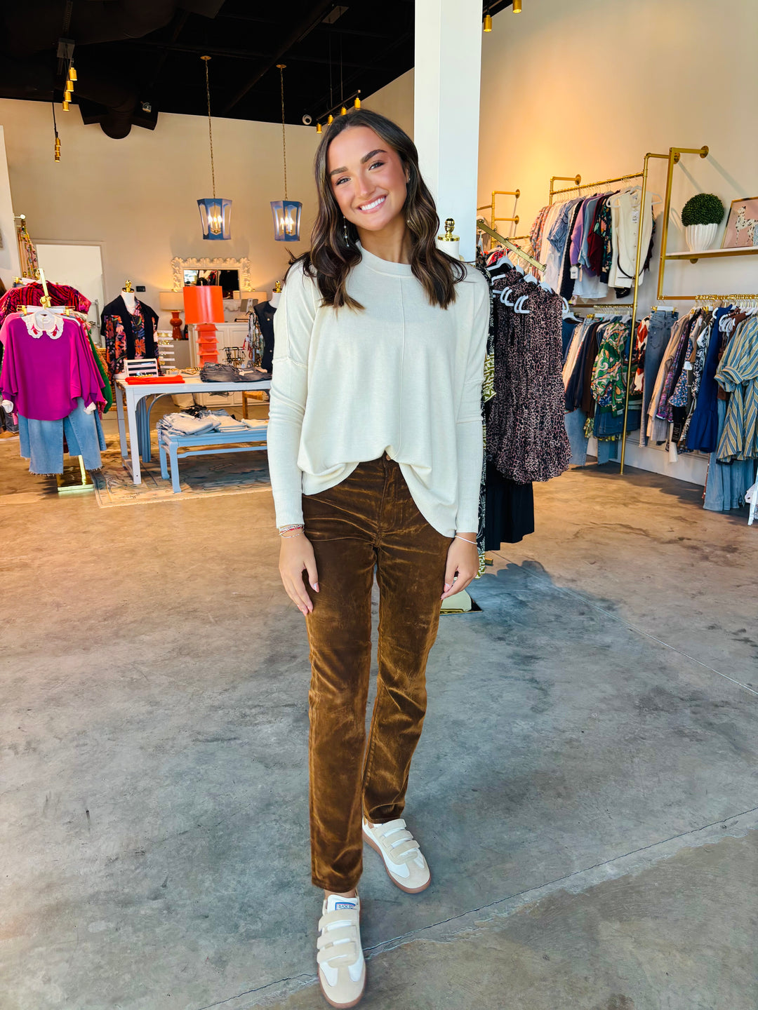 Smarty Pants in Cognac - Daze Denim