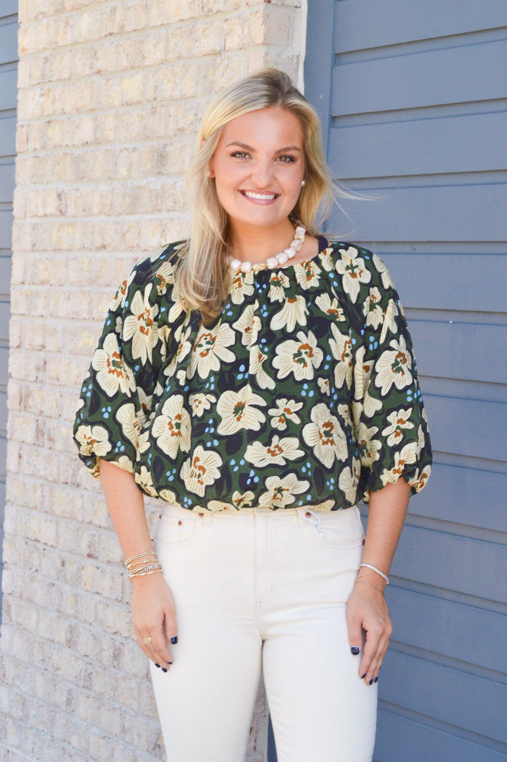 Green Garden Bubble Top