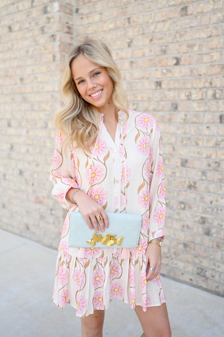 Floral Swirl Short Dress