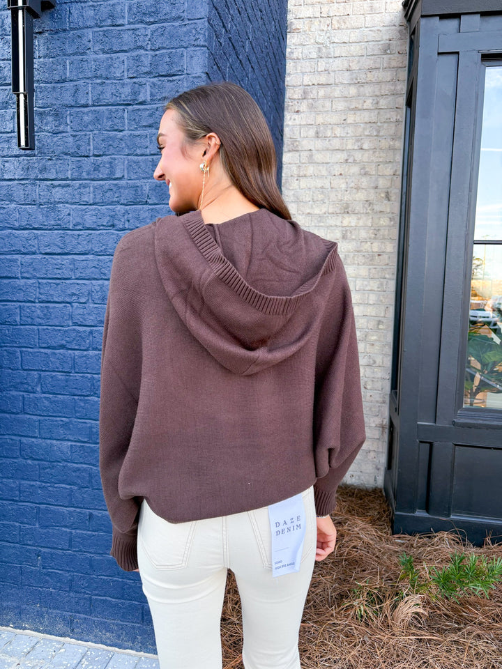 Mocha Hooded Sweater